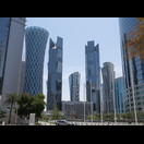 Beeindruckende Architektur im Geschäftszentrum von Doha